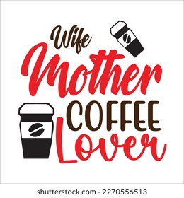 Coffee svg design cut file