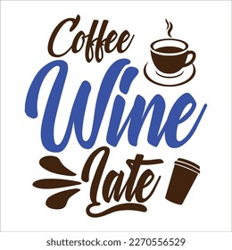 Coffee svg design cut file