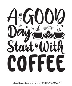 Coffee SVG Design Perfect For T shirt And Others
