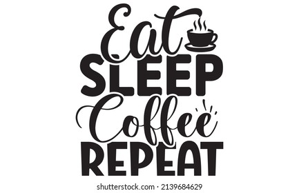 Coffee SVG T shirt Design Template