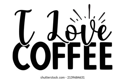 Coffee SVG T shirt Design Template