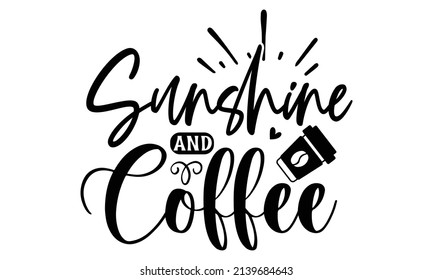 Coffee SVG T shirt Design Template