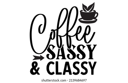 Coffee SVG T shirt Design Template