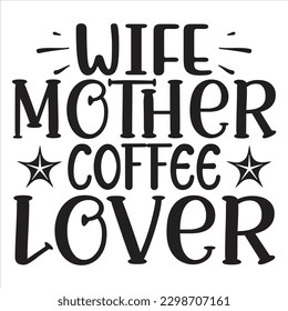 Coffee SVG T shirt Design Template 