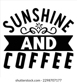 Coffee SVG T shirt Design Template 