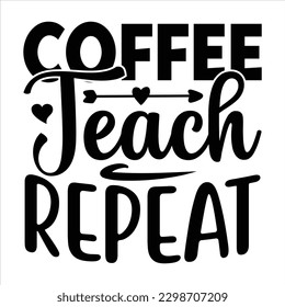 Coffee SVG T shirt Design Template 