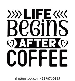 Coffee SVG T shirt Design Template