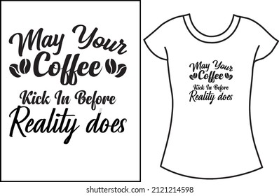 Coffee SVG t-shirt design. T-shirt design for men.