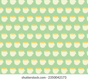 Coffee sweet cup pattern background, menu design, cafe 