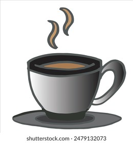 coffee with sweet smell vector 