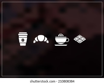 coffee and sweets icons