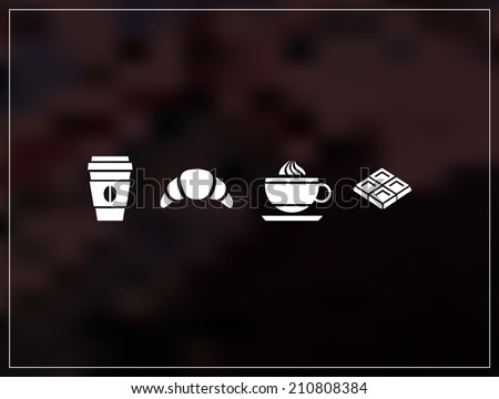 coffee and sweets icons