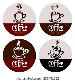 Coffee symbols set