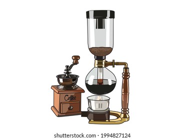 café siphon Brewing Method pot