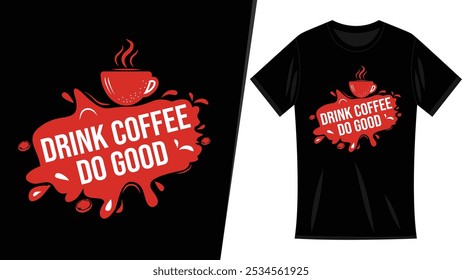 Diseño de la camiseta del café, camiseta