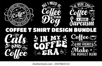 coffee t shirt design bundle   custom typography Coffee funny, silhouette Coffee Lover Coffee t Shirt design