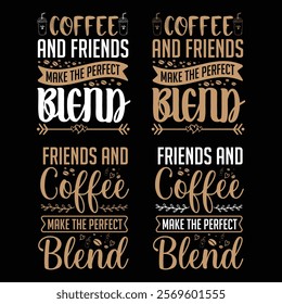 Coffee t shirt design bundle vector
