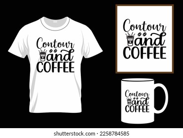 Coffee T Shirt Design, Funny Hand Lettering Quote, Moms life, Coffee svg, Modern brush calligraphy, Isolated on white