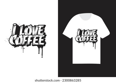 coffee t shirt design, coffee t shirt graffiti design, graffiti t shirt template