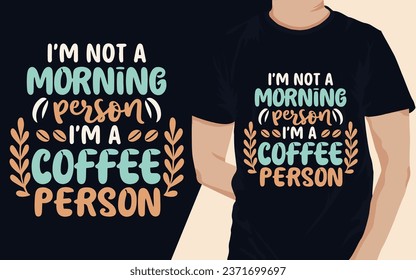 Coffee t shirt design, Coffee Makes Everything Possible T Shirt Design, typography design, Hand drawn lettering phrase, coffee lovers t shirt design print ready Ai file,