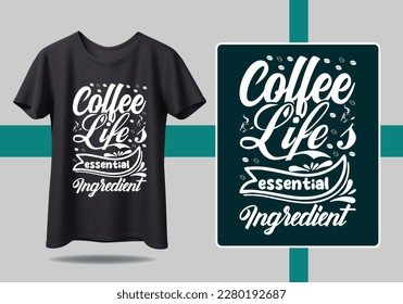 Coffee T shirt Design Modern brush calligraphy, Isolated on white background. Inspiration graphic design typography element vector Files