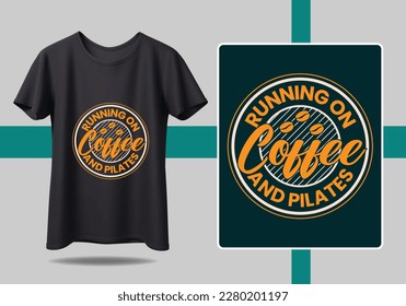 Coffee T shirt Design Modern brush calligraphy, Isolated on white background. Inspiration graphic design typography element vector Files
