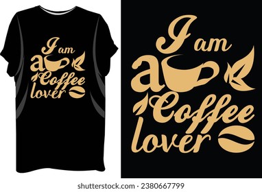 Coffee t shirt design template