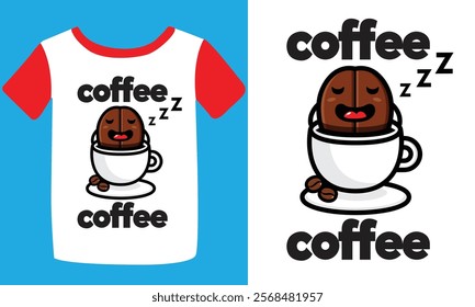 Coffee t shirt design t shirt design coffee typography t shirt and coffee design template