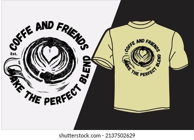 coffee t shirt design vector file.