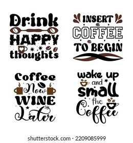 Vector de diseño de camiseta de café