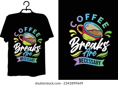 Vector de diseño de camiseta de café
