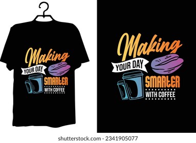 Vector de diseño de camiseta de café