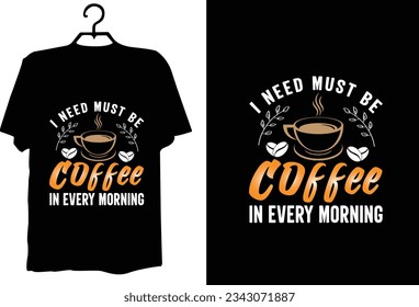 Vector de diseño de camiseta de café