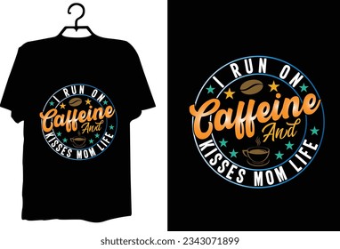 Coffee t shirt design vector