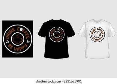 Coffee t shirt template design