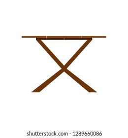 Coffee table beverage concept brown wooden closeup icon background. Vector dark desk interior cafe
