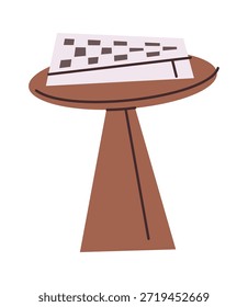 Coffee table with board game