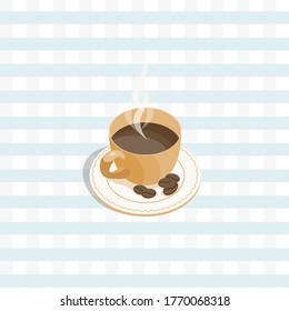 Coffee table clothes breakfast tasty