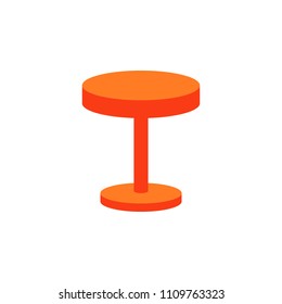 Coffee table flat icon. Element of furniture colored icon for mobile concept and web apps. Detailed Coffee table flat icon can be used for web and mobile. Premium icon on white background