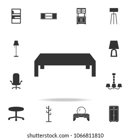 Coffee table icon. Detailed set of furniture icons. Premium quality graphic design. One of the collection icons for websites web design mobile app on white background
