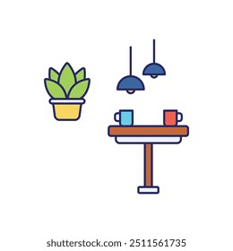 Coffee Table icon ready to use vector illustration