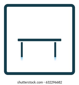 Coffee table icon. Shadow reflection design. Vector illustration.