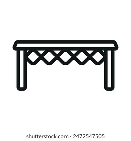 Coffee table icon vector design templates simple and modern