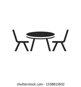 Coffee Table icon vector simbol illustration EPS 10