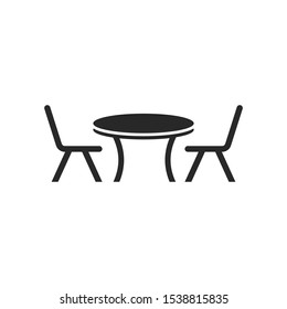 Coffee Table icon vector simbol illustration EPS 10