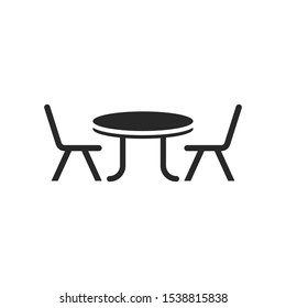Coffee Table icon vector simbol illustration EPS 10
