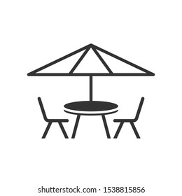 Coffee Table icon vector simbol illustration EPS 10