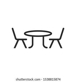 Coffee Table icon vector simbol illustration EPS 10