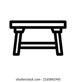 Coffee Table Icon Vector Symbol Design Illustration