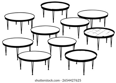 coffee table line art abstract shape home accents